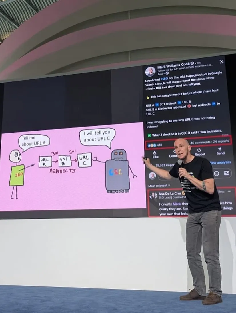 Mark presenting